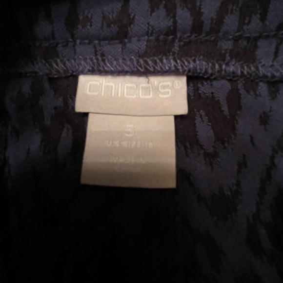 Chicos Ikat print size 3 ankle length trousers - Picture 9 of 13